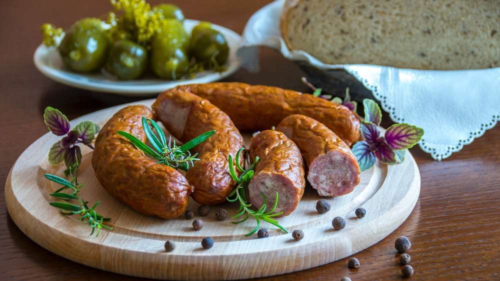 Domácí klobásy s místními bylinkami